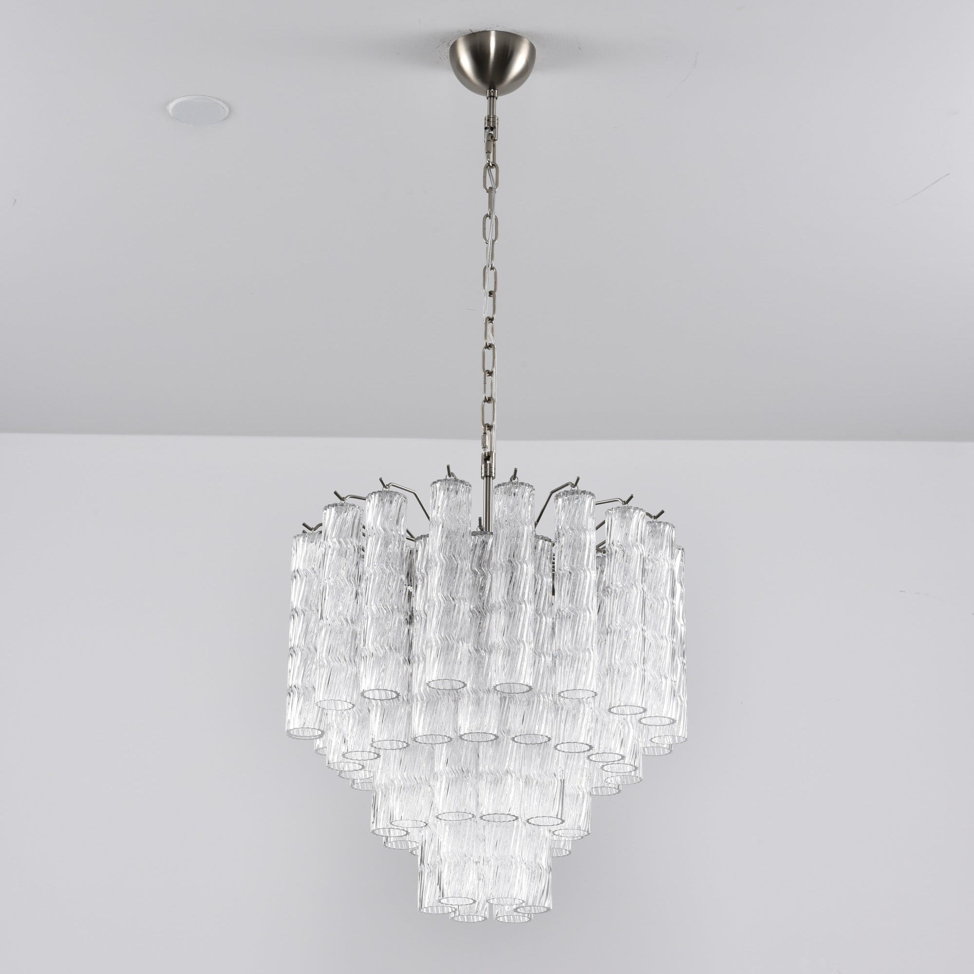 Aurora Chandelier Murano Glass Tiered Cascading Waves - Blowlighting