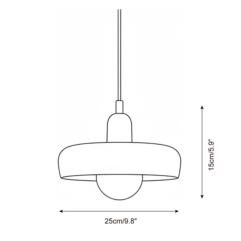 Vibrant Modern Glass Pendant Light