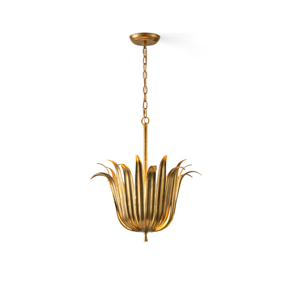 Vicenzio Vintage Metal Leaf Pendant Light