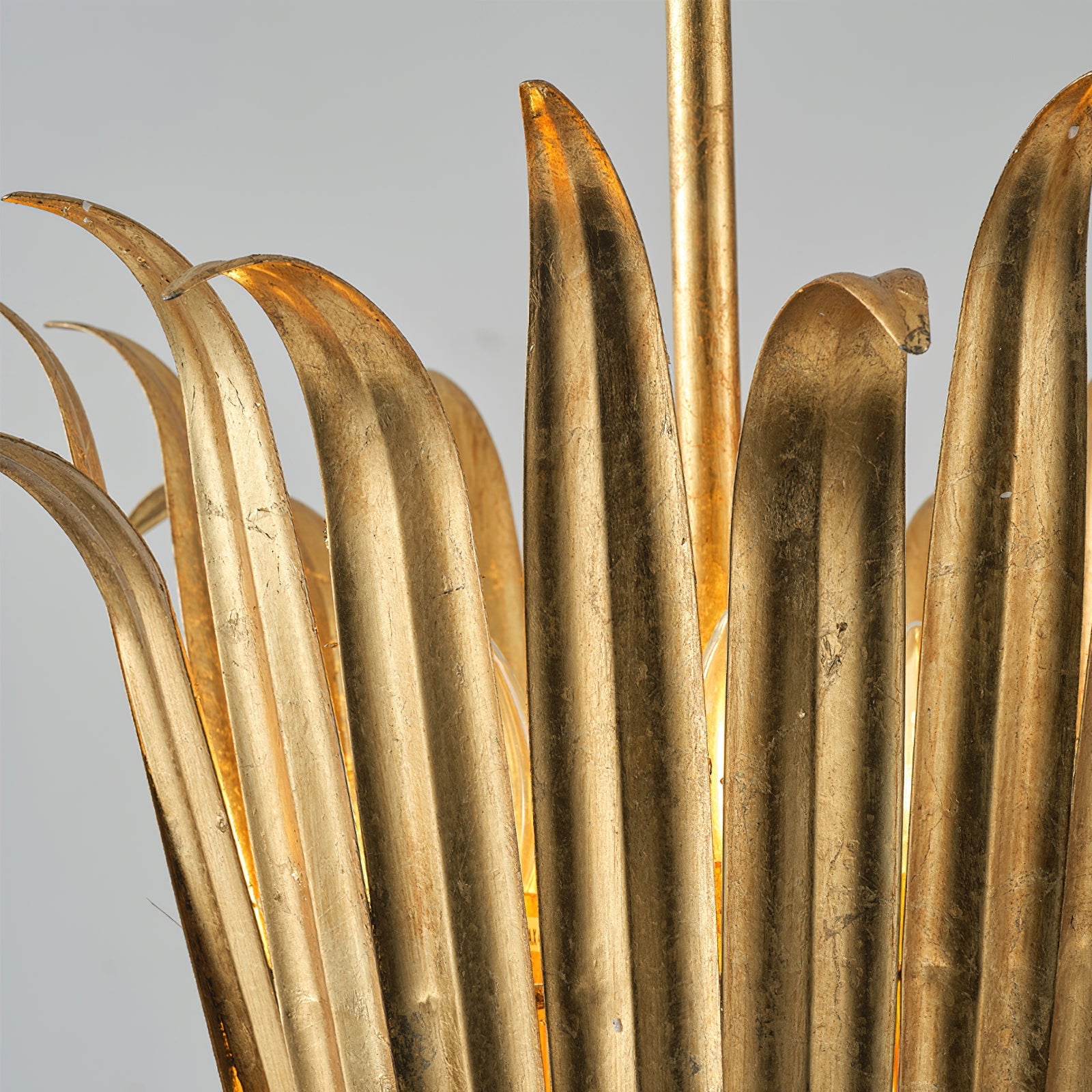 Vicenzio Vintage Metal Leaf Pendant Light