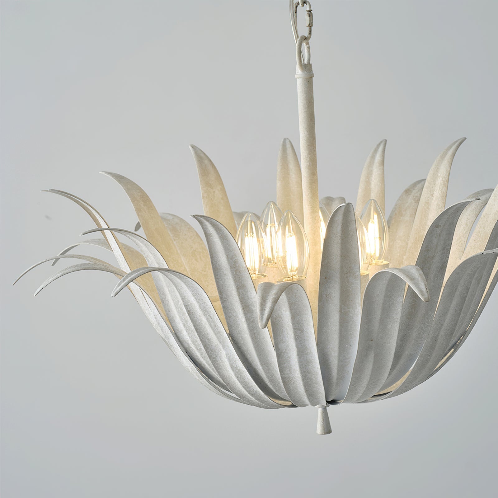 Vicenzio Vintage Metal Leaf Pendant Light