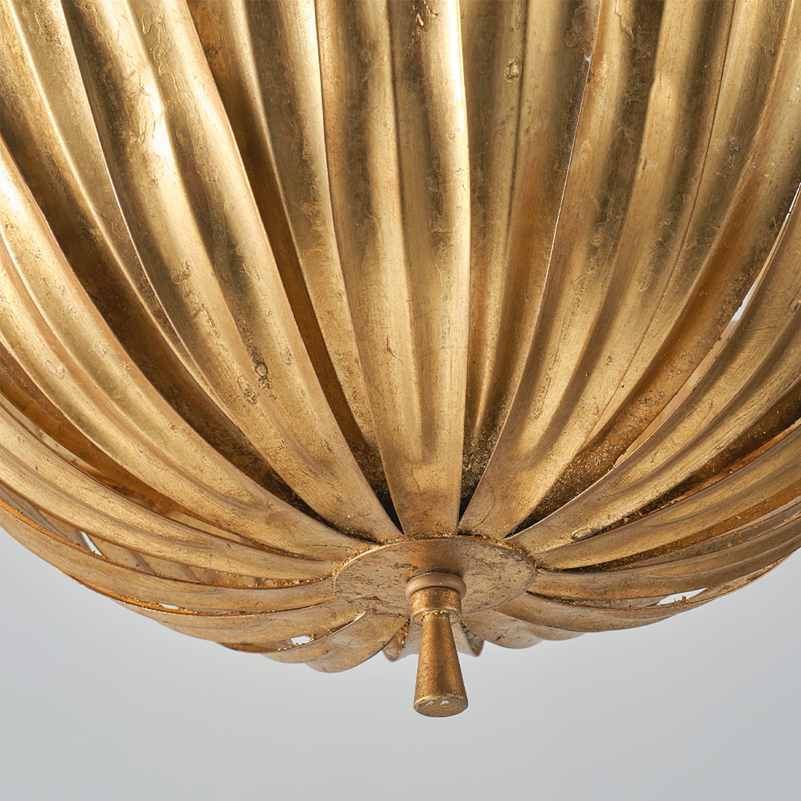 Vicenzio Vintage Metal Leaf Pendant Light
