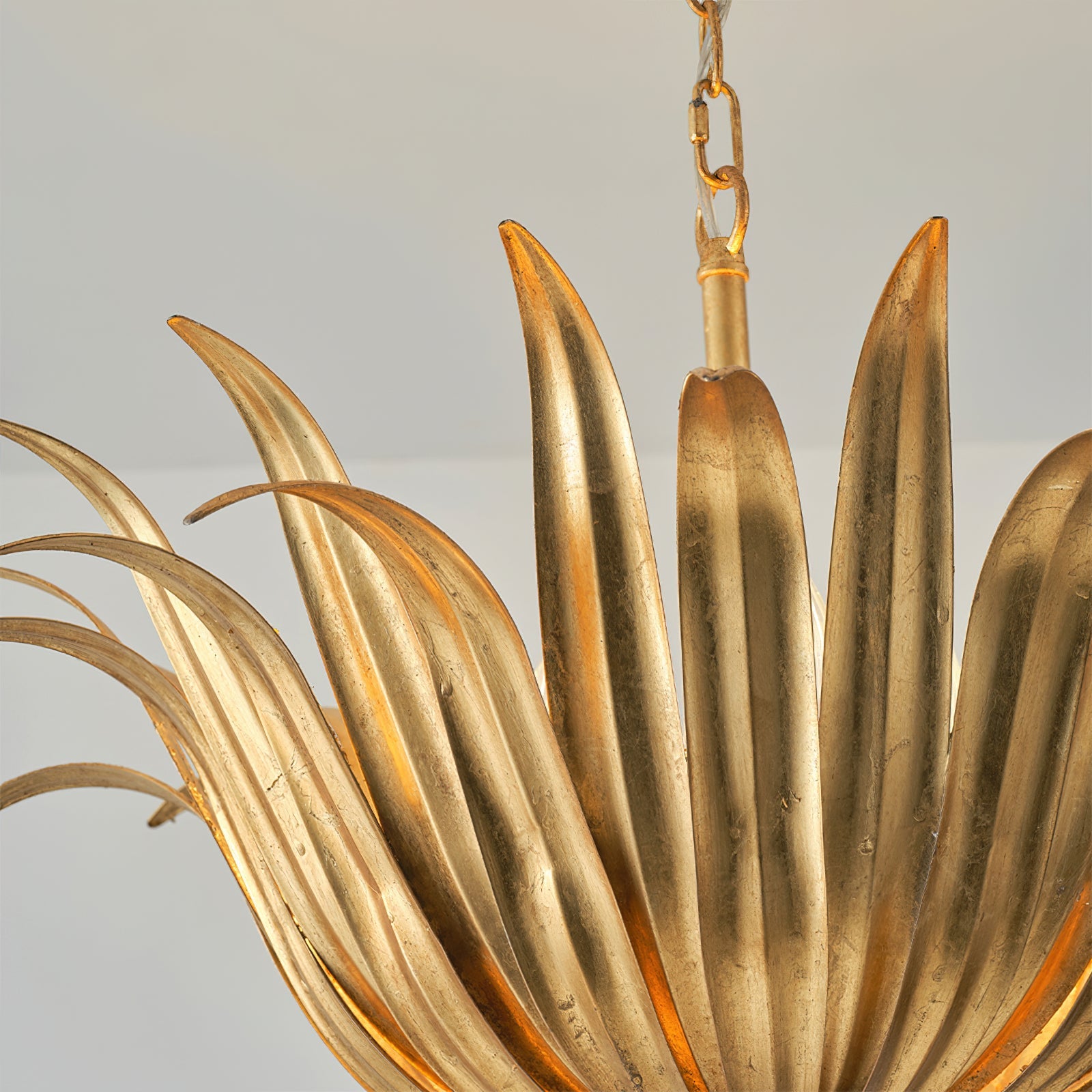 Vicenzio Vintage Metal Leaf Pendant Light