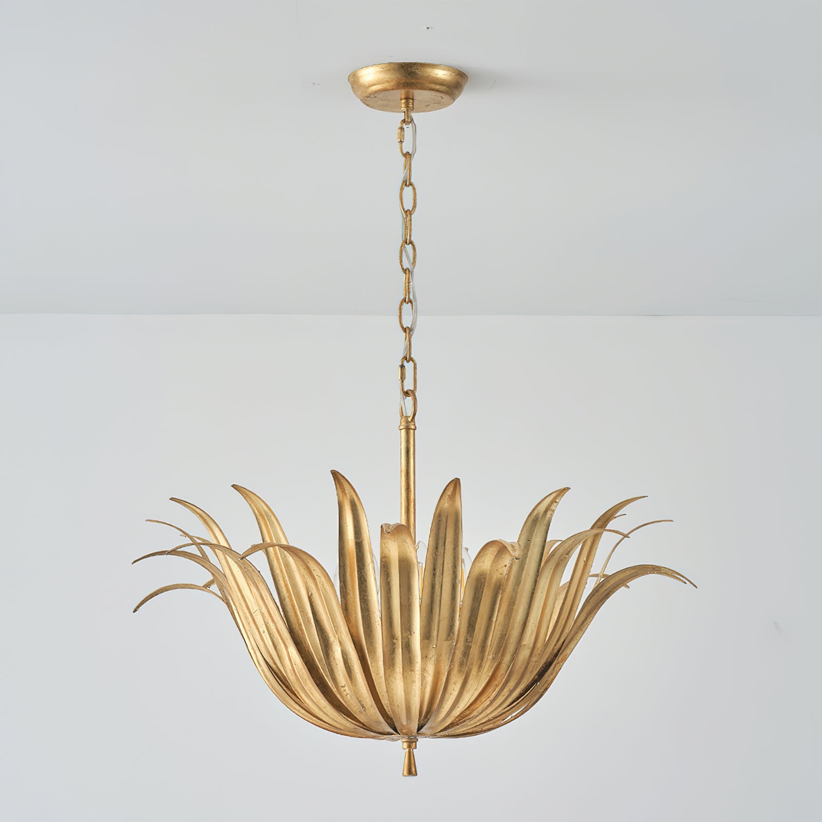 Vicenzio Vintage Metal Leaf Pendant Light