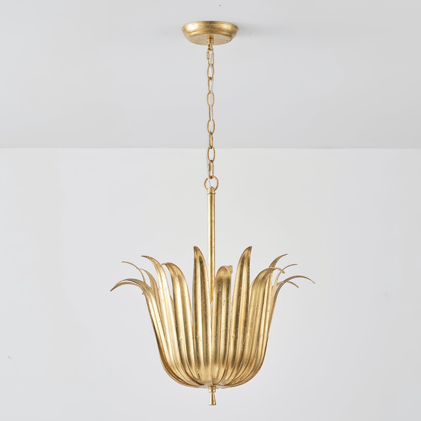 Vicenzio Vintage Metal Leaf Pendant Light