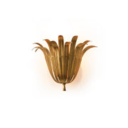 Vicenzio Vintage Metal Leaf Wall Light