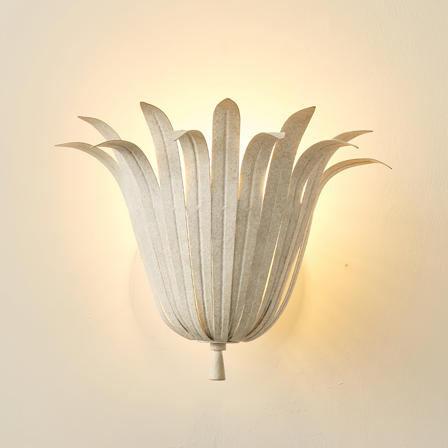 Vicenzio Vintage Metal Leaf Wall Light