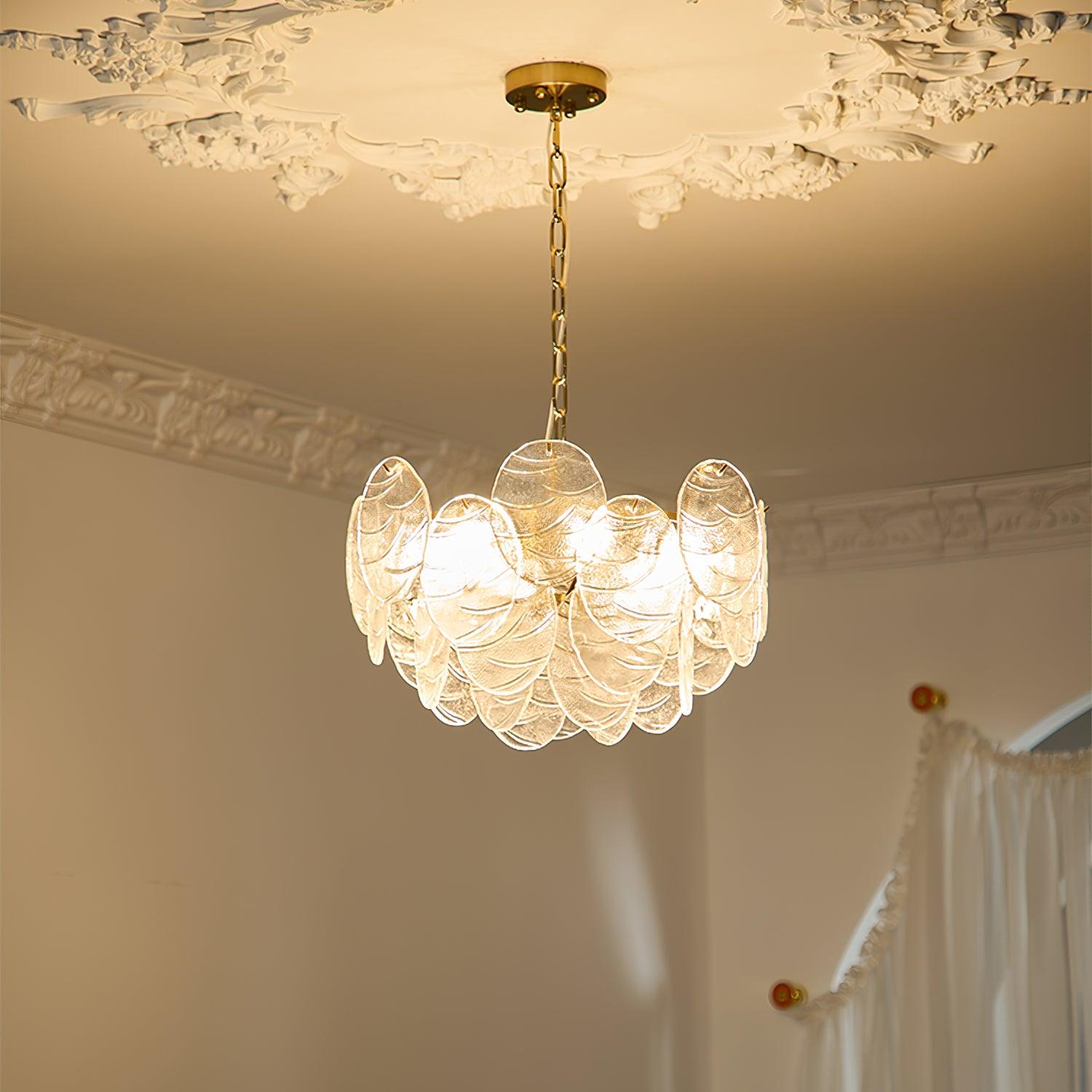 Leaf Vintage Glass Chandelier - Blowlighting