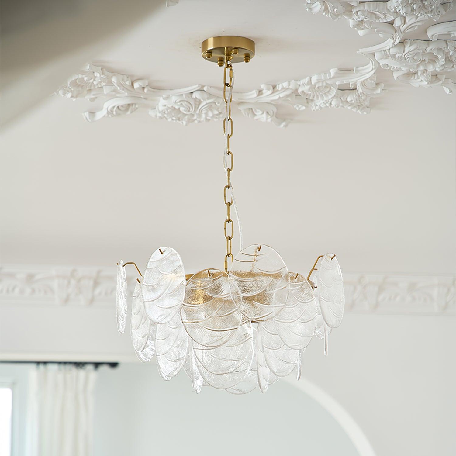 Leaf Vintage Glass Chandelier - Blowlighting