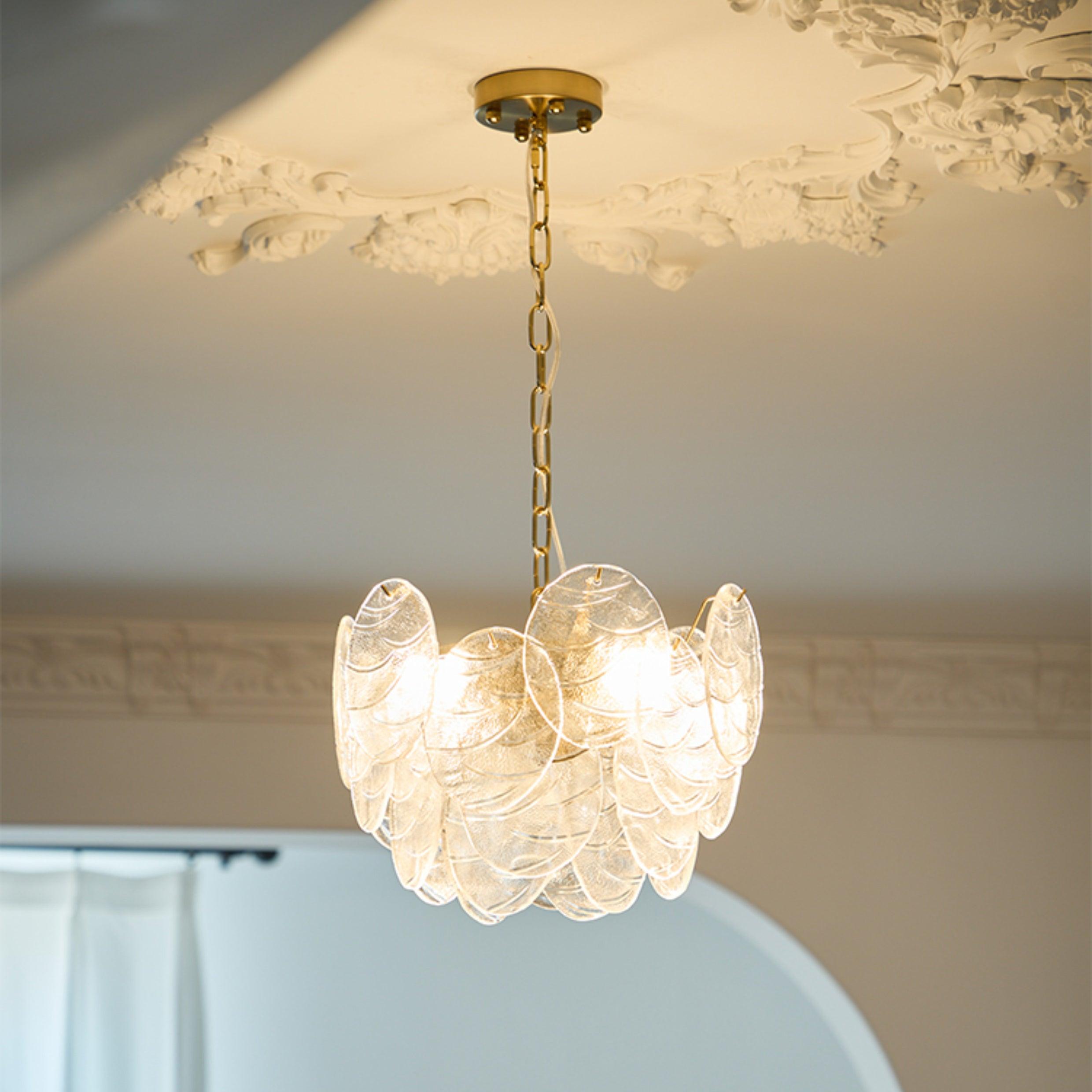 Leaf Vintage Glass Chandelier - Blowlighting