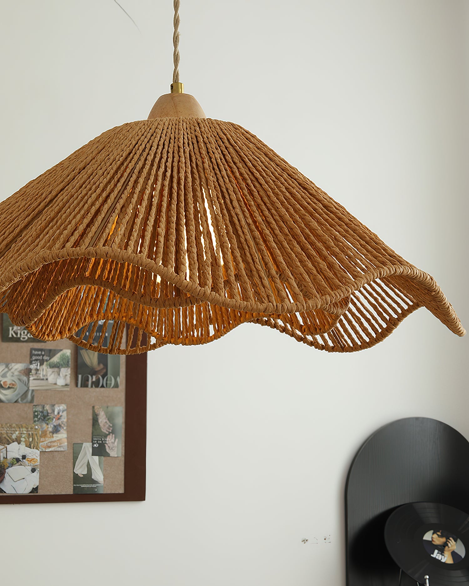 Vilna Oriental Rattan Pendant Light