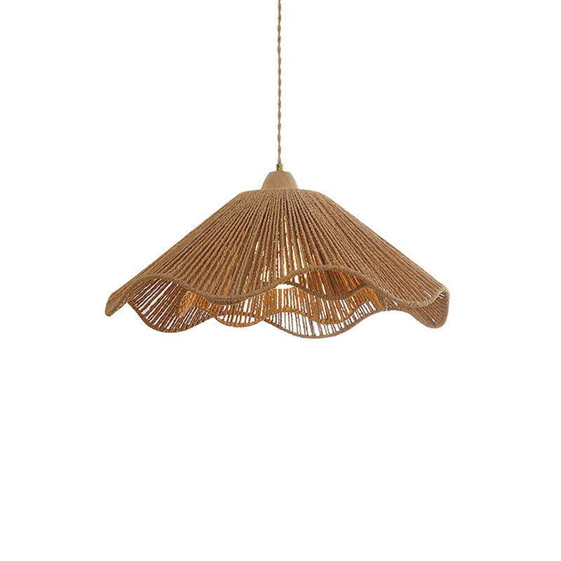 Vilna Oriental Rattan Pendant Light