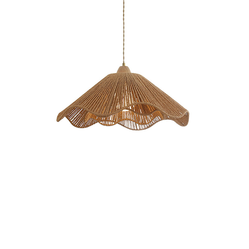Vilna Oriental Rattan Pendant Light