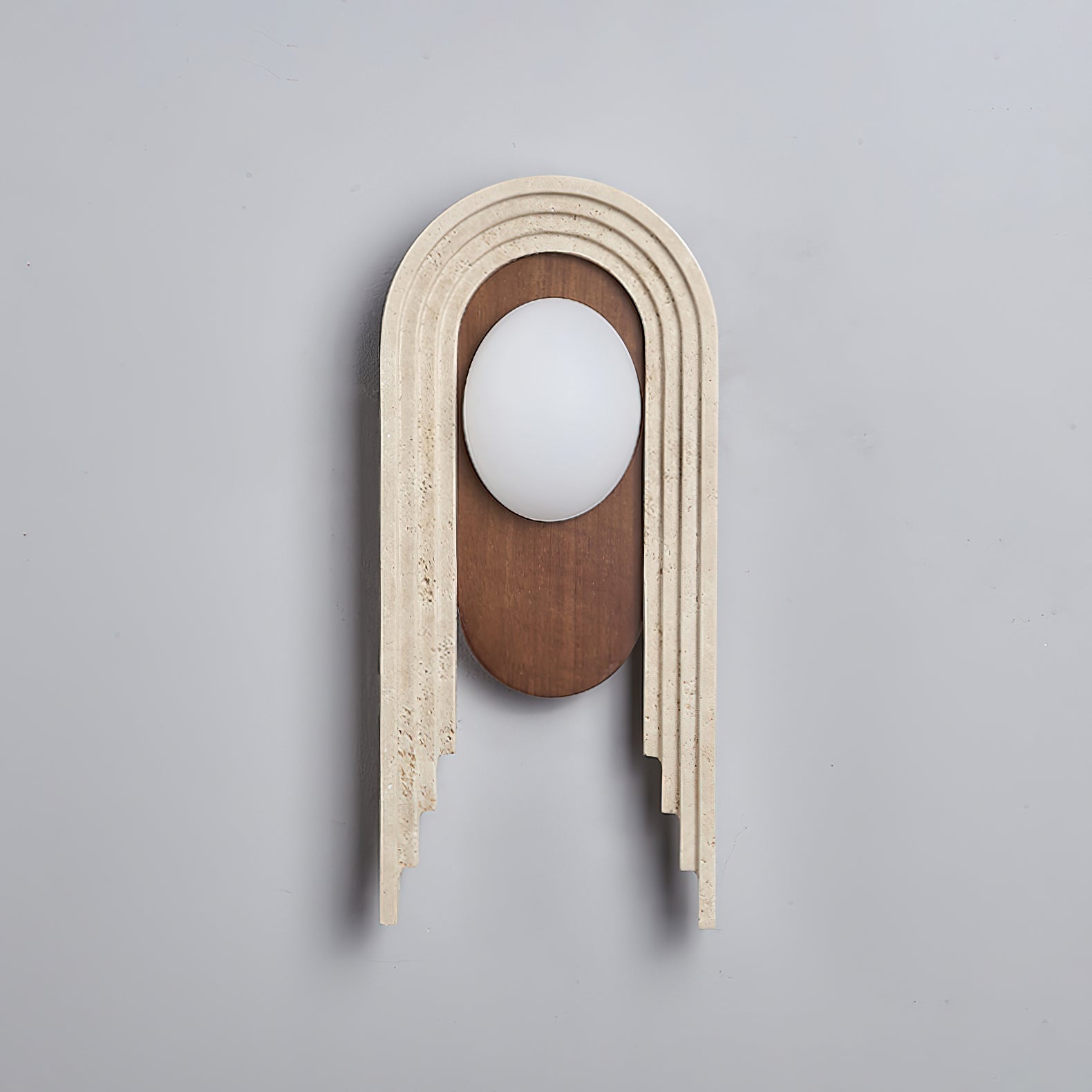Uloryra Arch-Frame Travertine Wall Light - Blowlighting