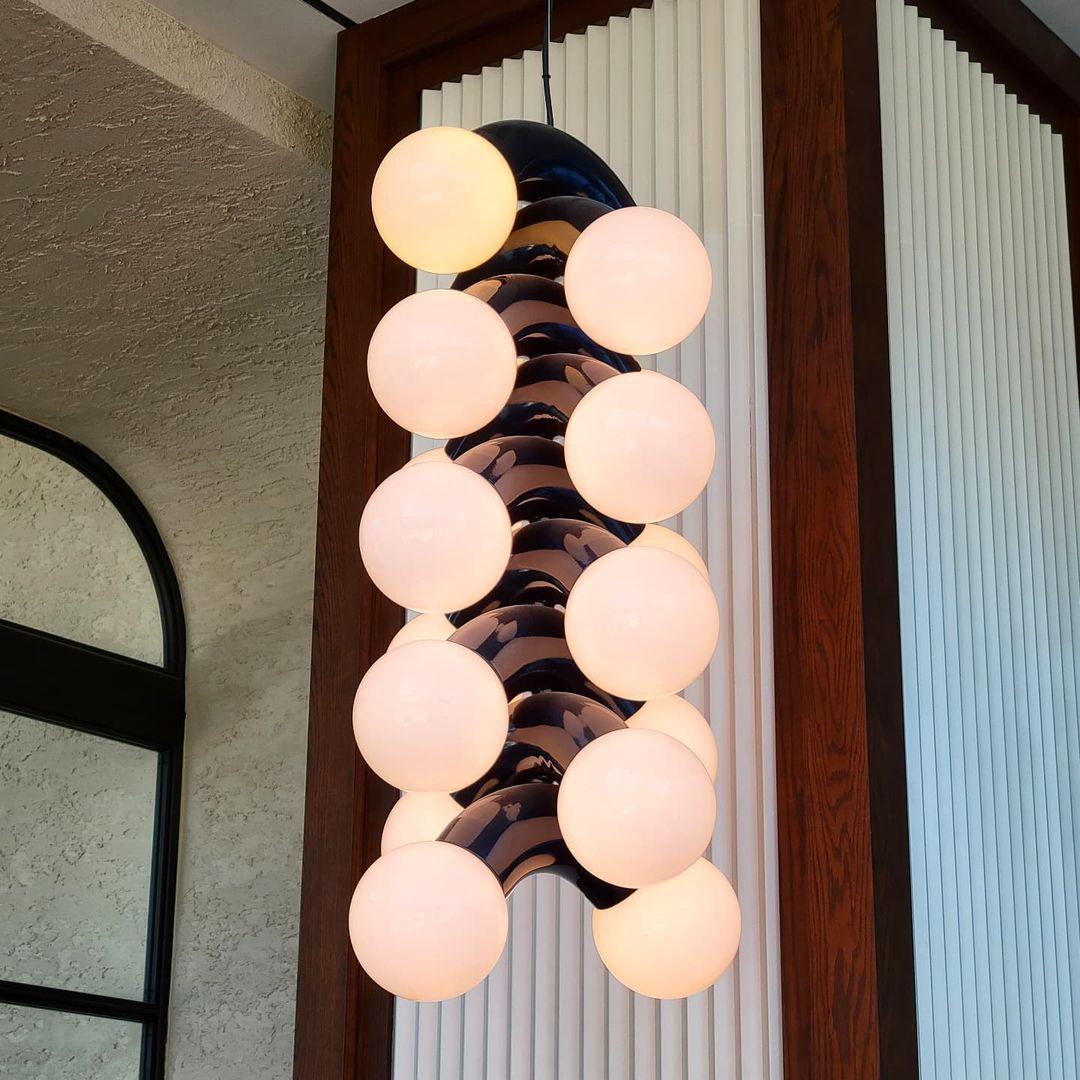 Ermira Premium Nordic Art Metal Glass Pendant Lamp - Blowlighting