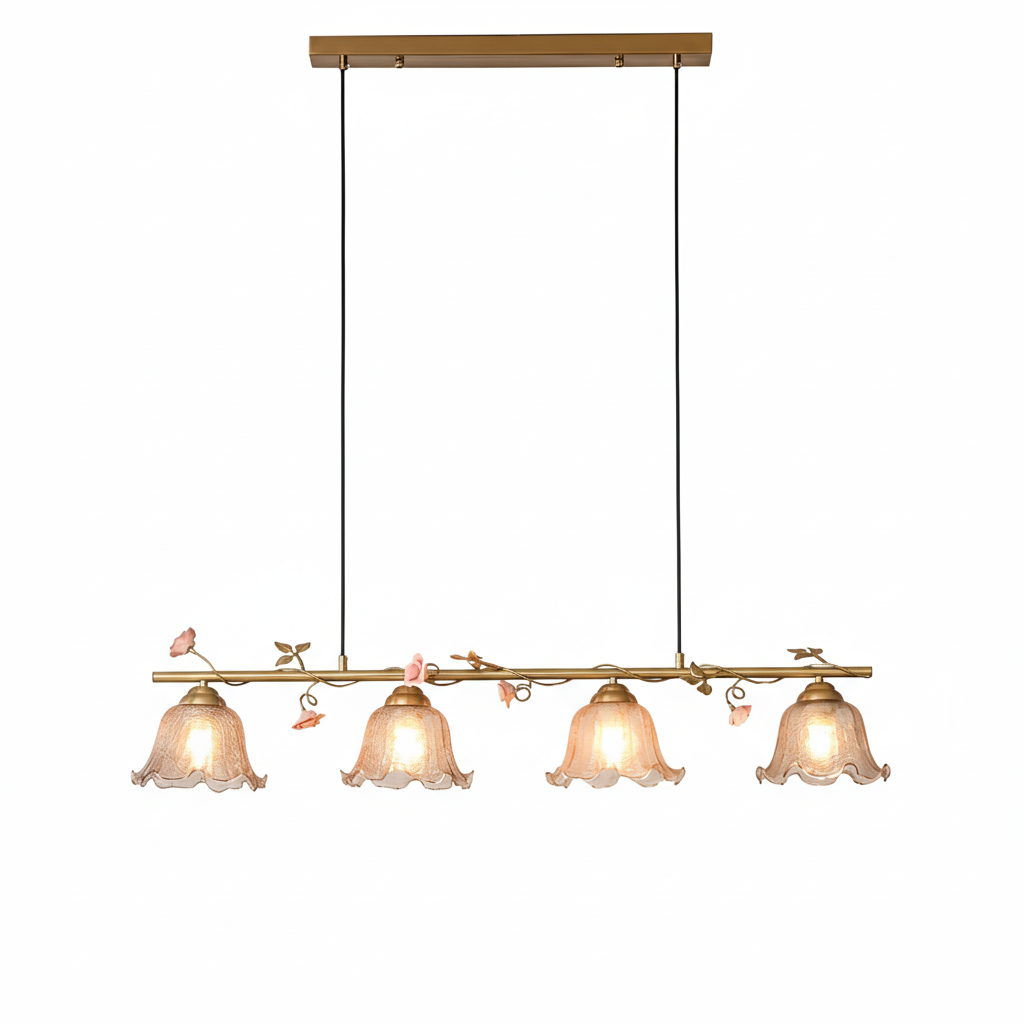 Vine Natural Glass Sonata Chandelier