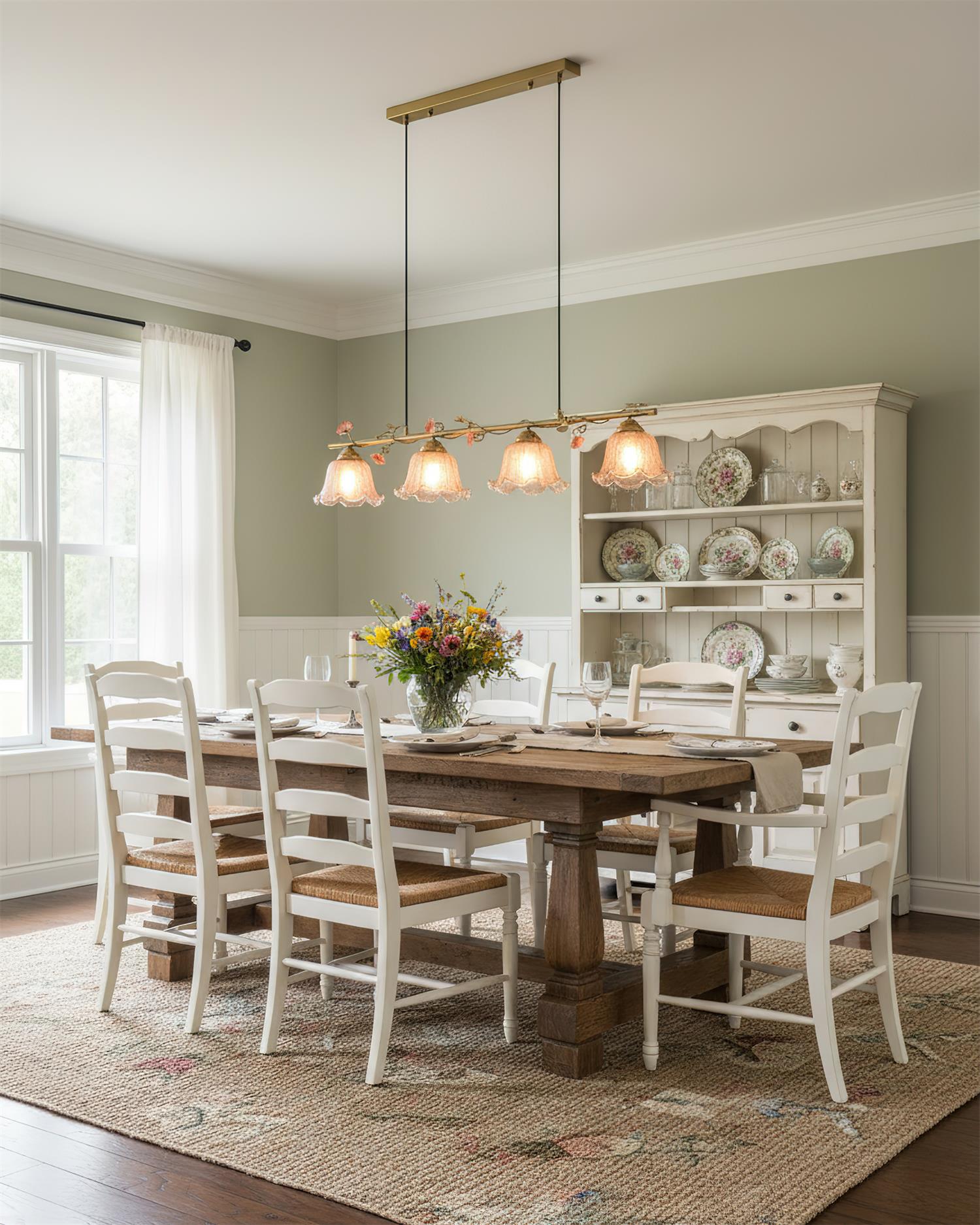 Vine Natural Glass Sonata Chandelier