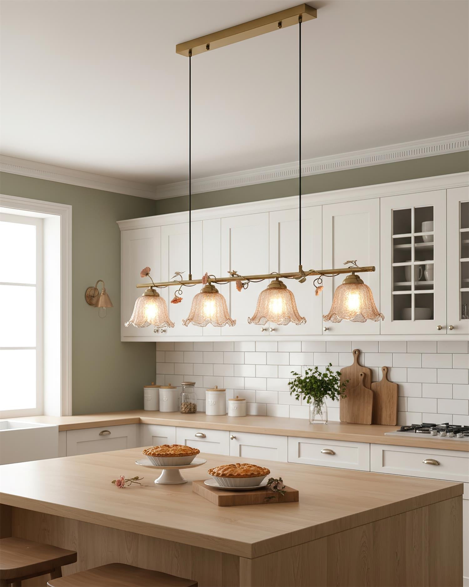 Vine Natural Glass Sonata Chandelier