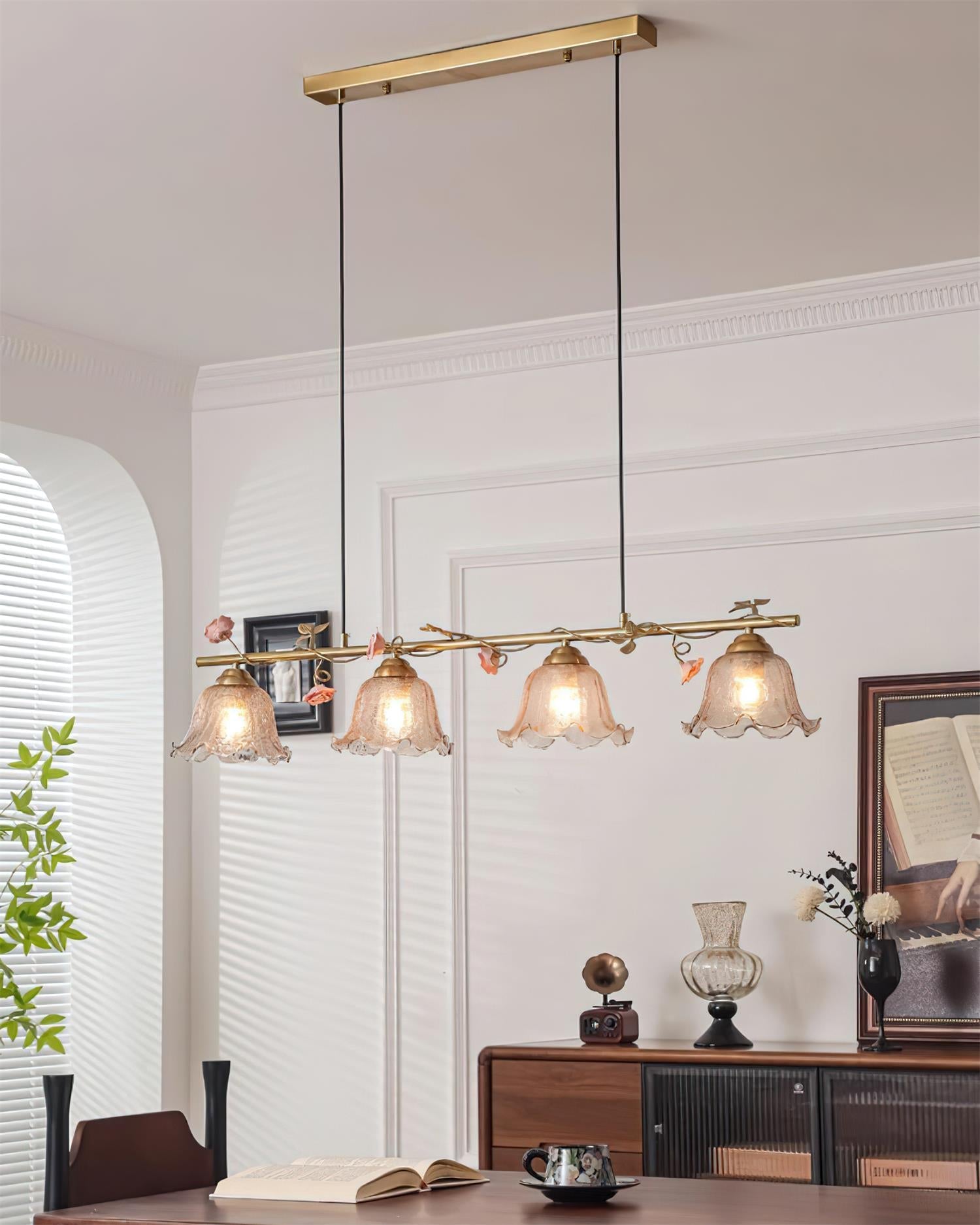 Vine Natural Glass Sonata Chandelier