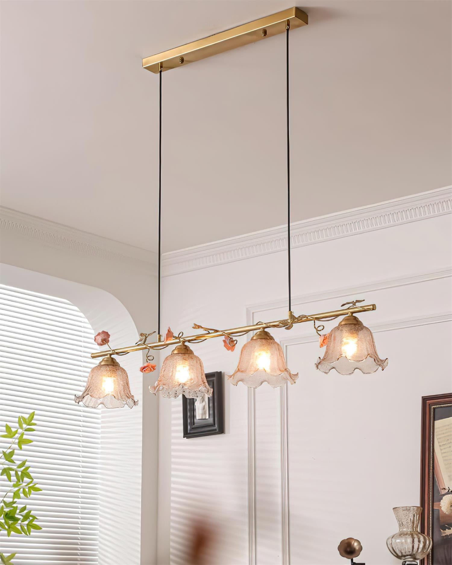 Vine Natural Glass Sonata Chandelier