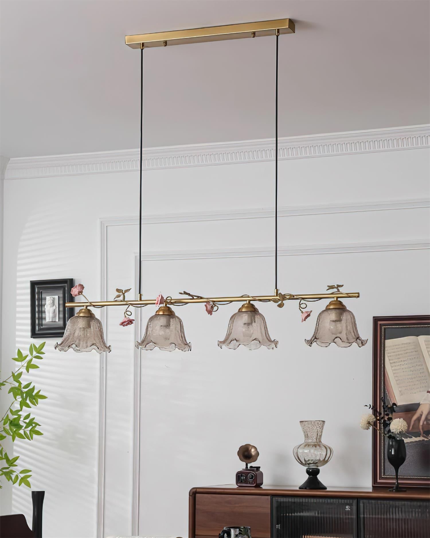 Vine Natural Glass Sonata Chandelier