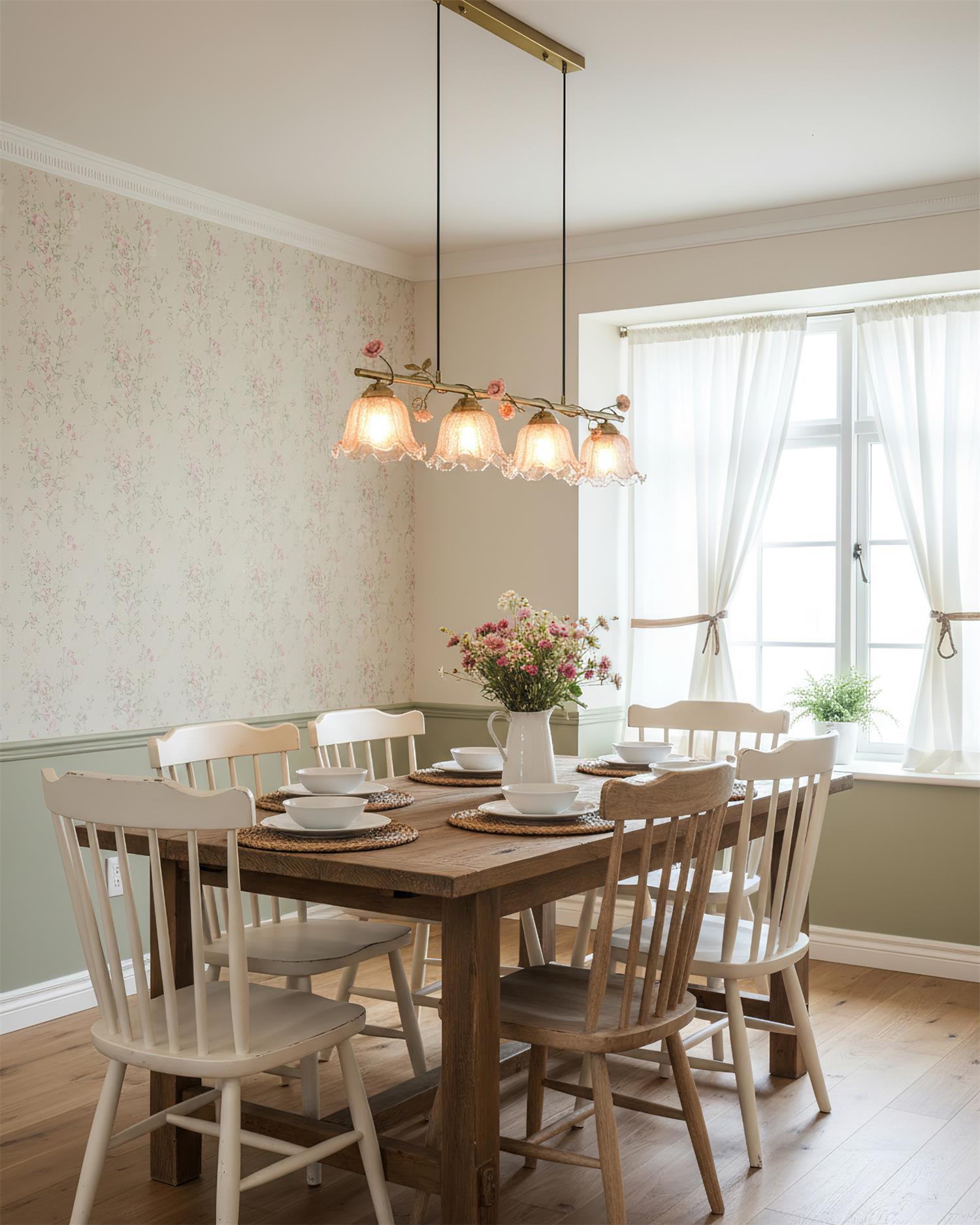 Vine Natural Glass Sonata Chandelier