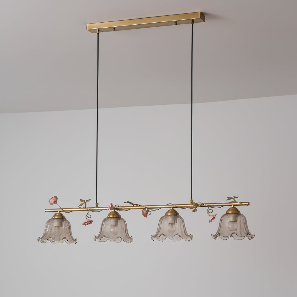 Vine Natural Glass Sonata Chandelier