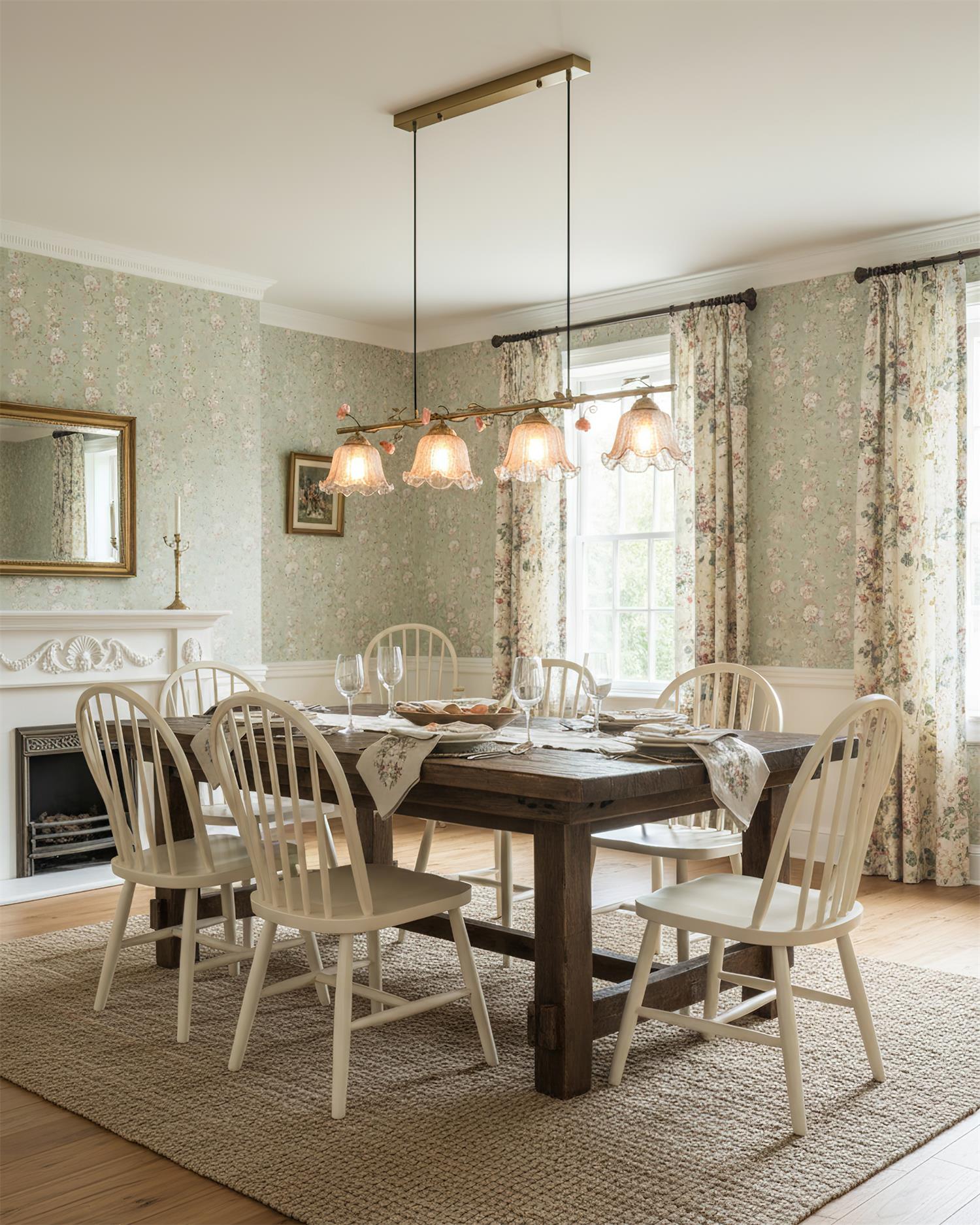 Vine Natural Glass Sonata Chandelier