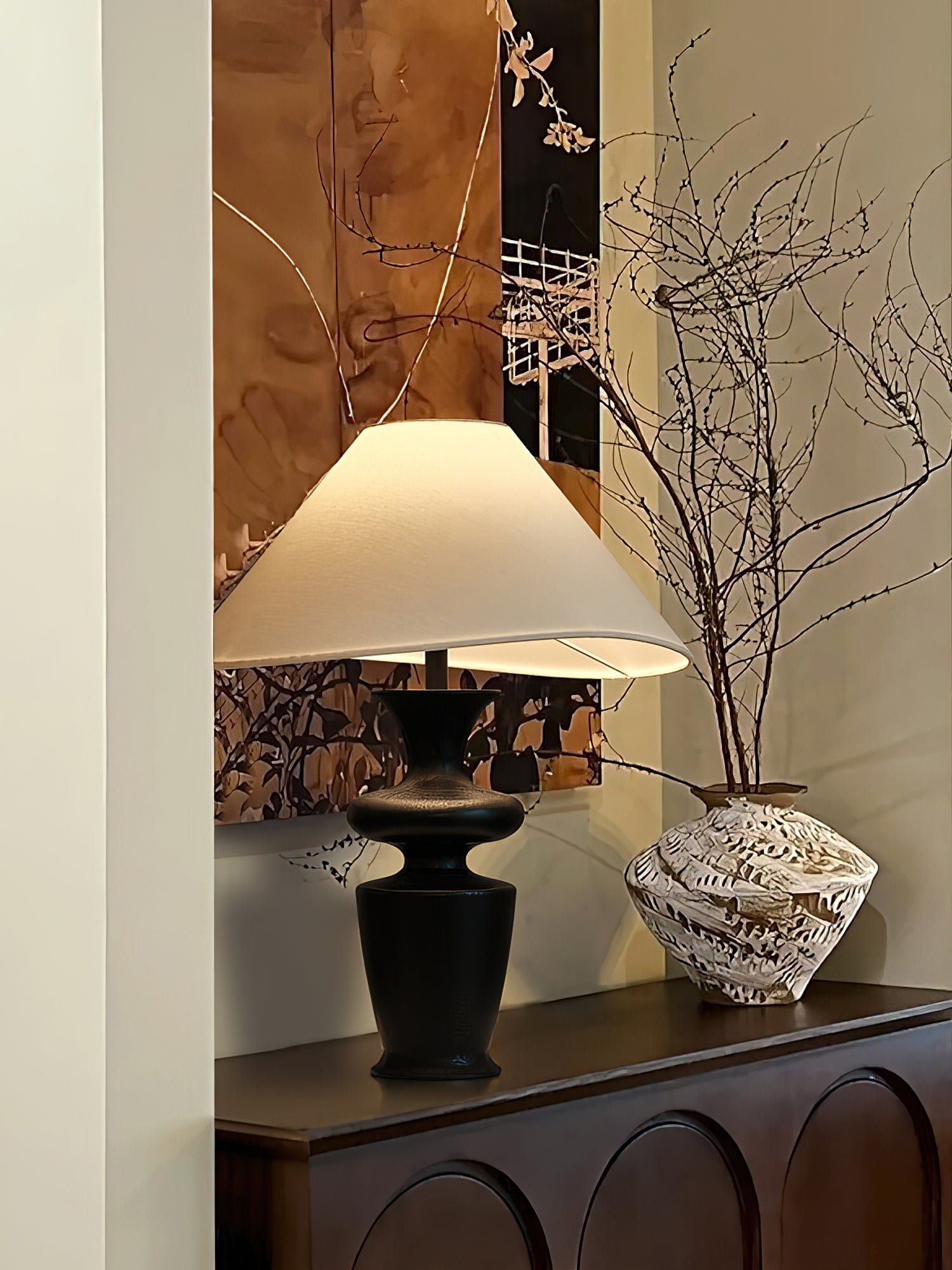 Henry Minimalist Wood Table Lamp - Blowlighting