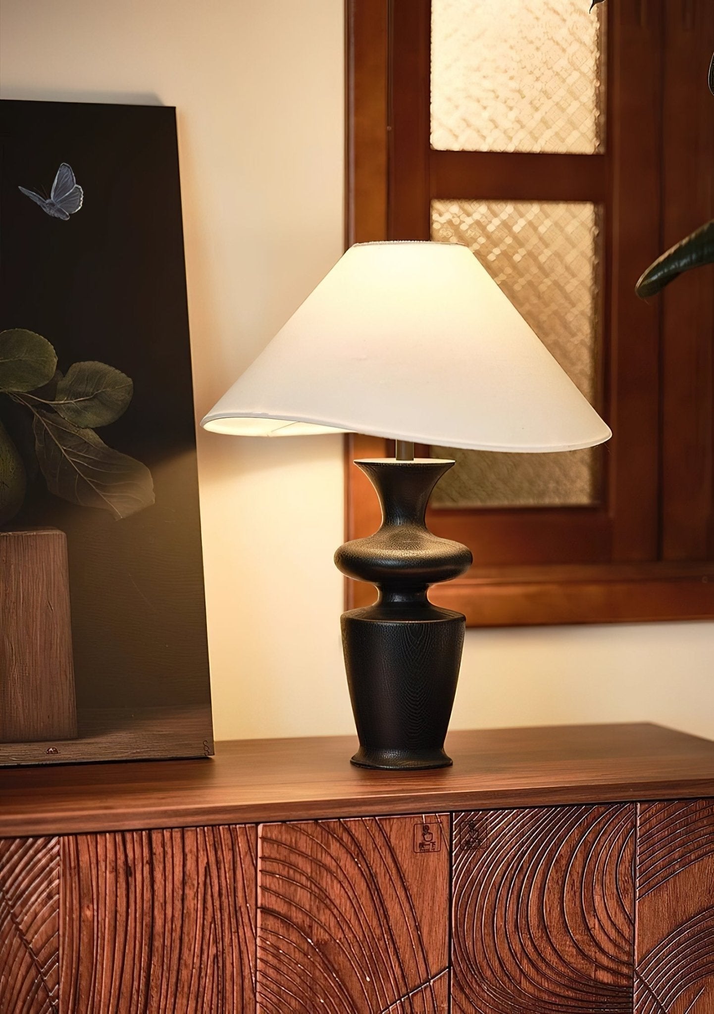 Henry Minimalist Wood Table Lamp - Blowlighting