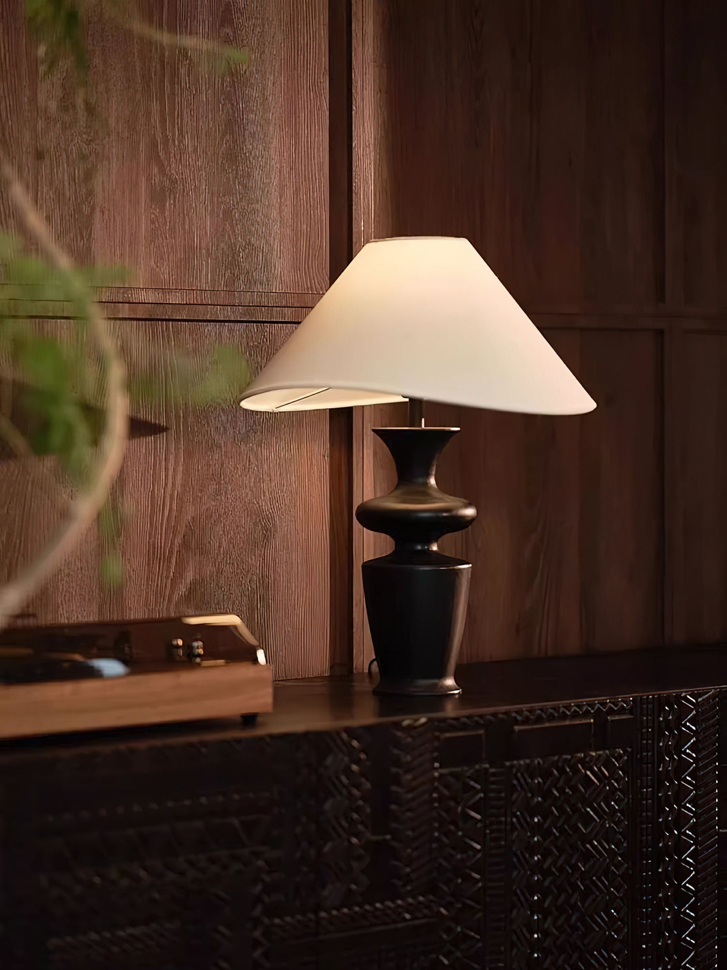 Henry Minimalist Wood Table Lamp - Blowlighting