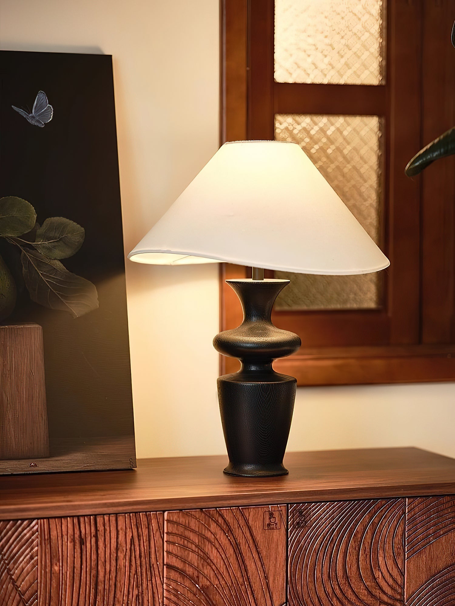 Henry Minimalist Wood Table Lamp - Blowlighting
