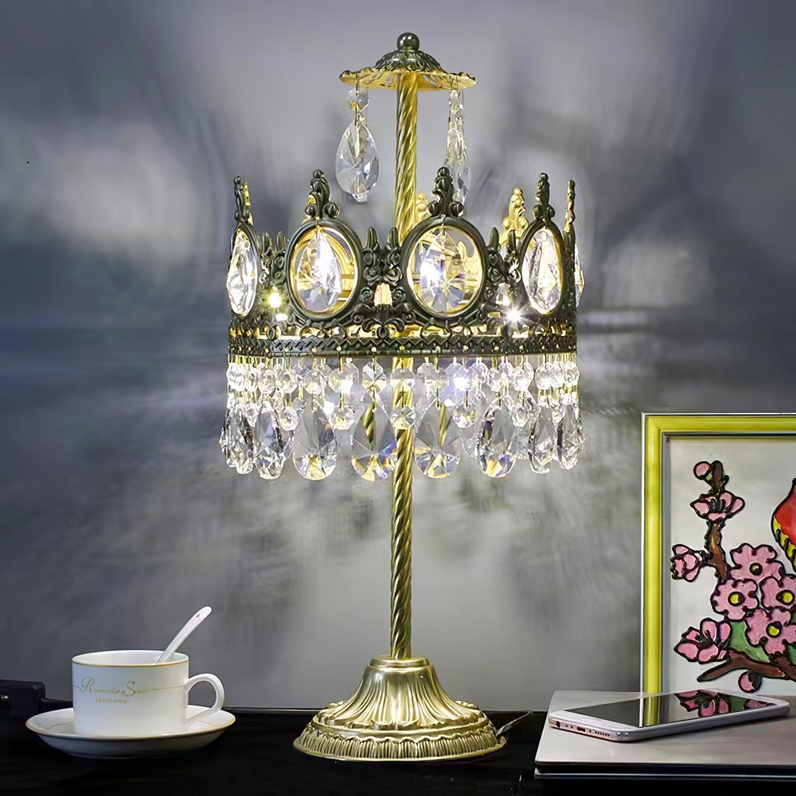 Vintage Crystal Table Light - Blowlighting
