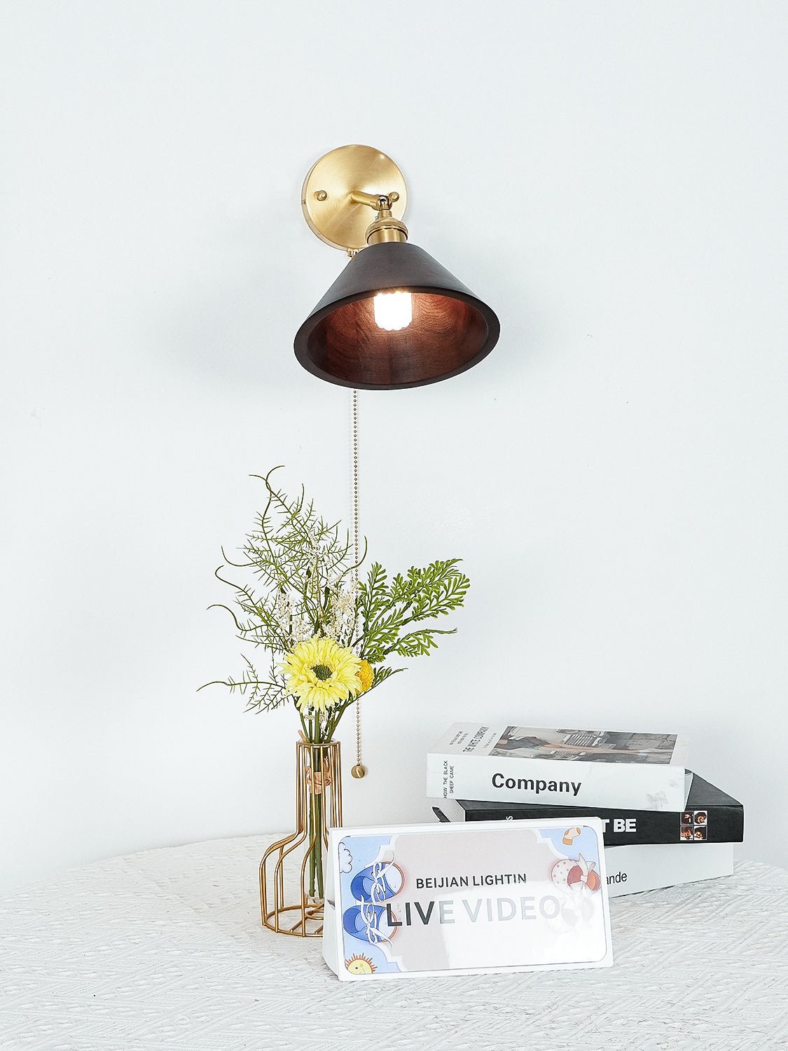 Vintage Wood Wall Lamp - Blowlighting