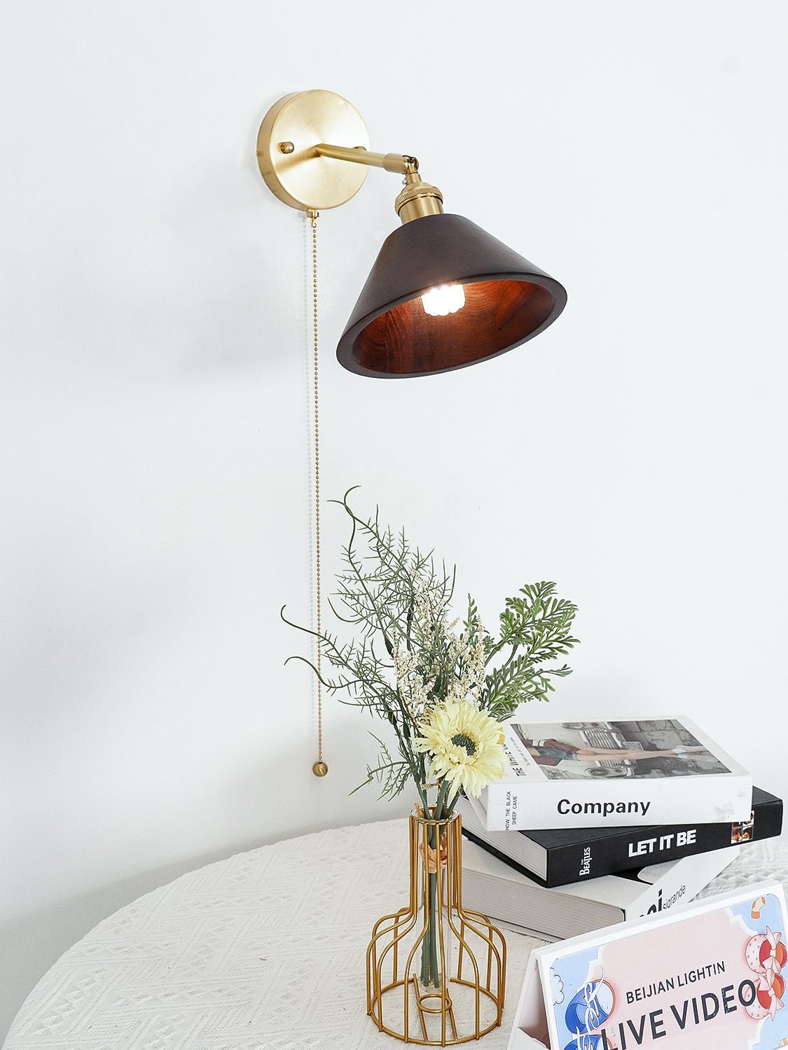 Vintage Wood Wall Lamp - Blowlighting