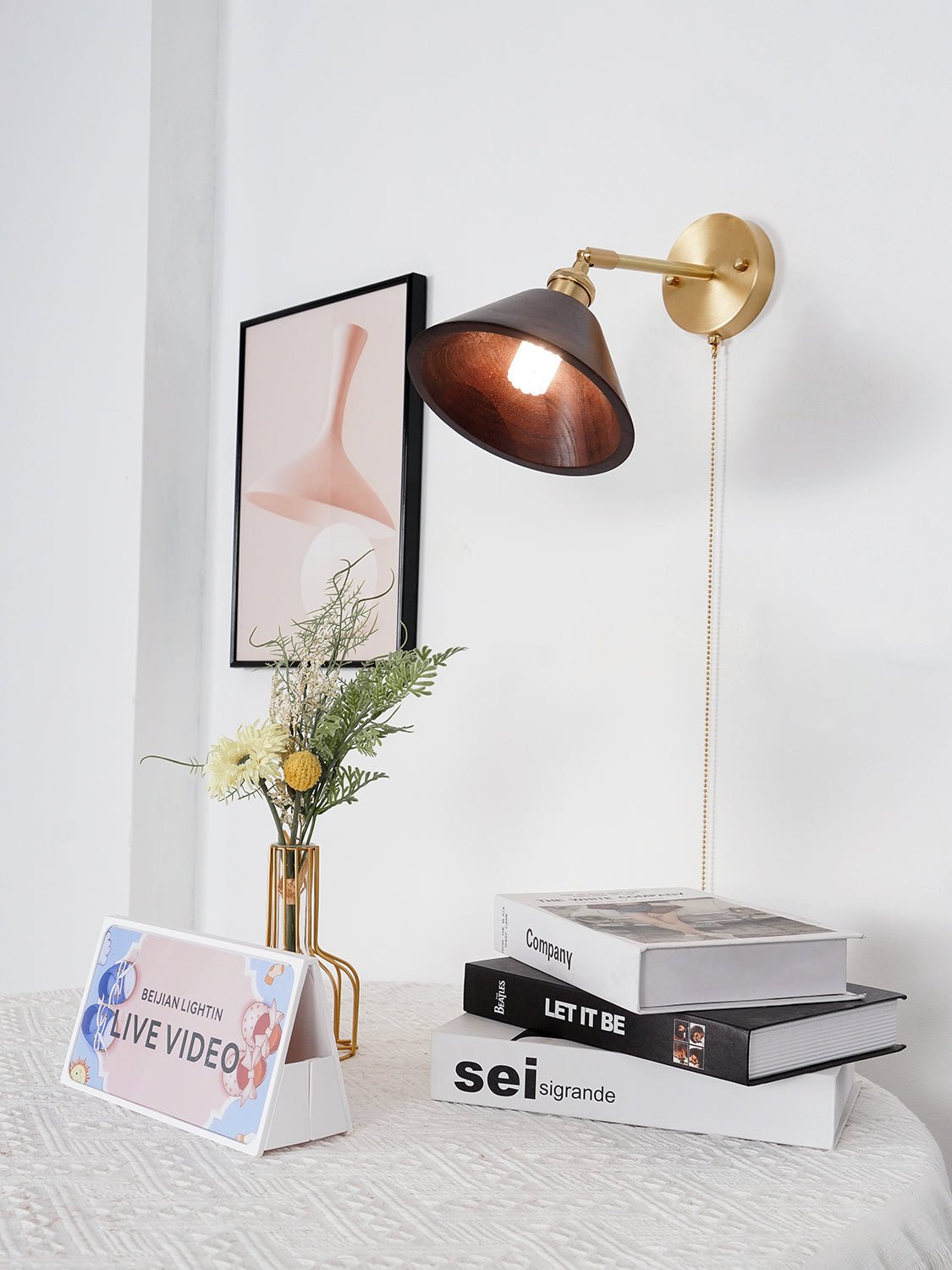 Vintage Wood Wall Lamp - Blowlighting