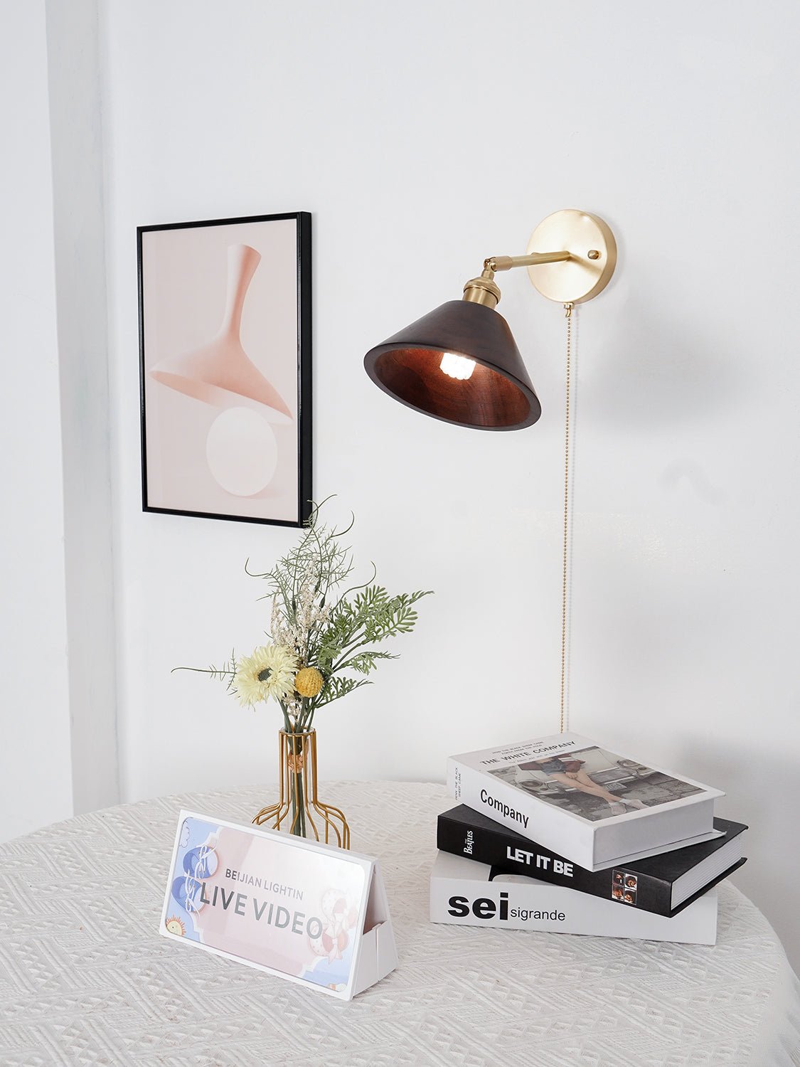 Vintage Wood Wall Lamp - Blowlighting