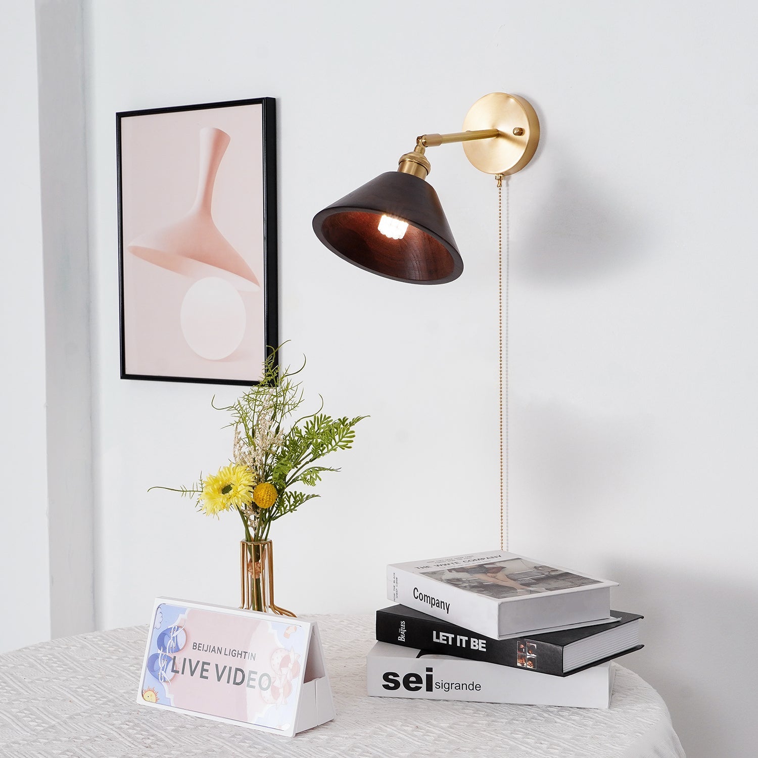 Vintage Wood Wall Lamp - Blowlighting