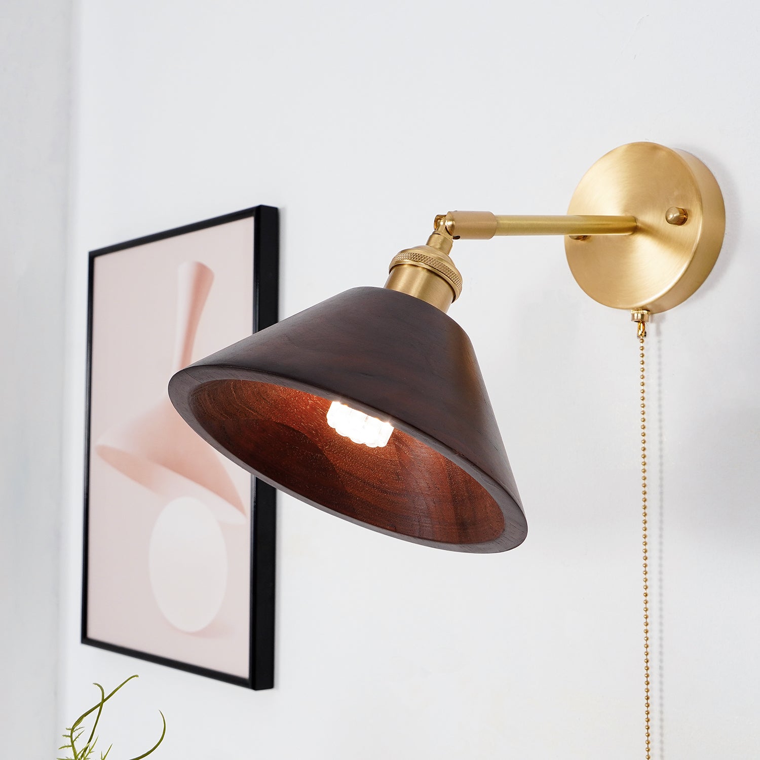 Vintage Wood Wall Lamp - Blowlighting