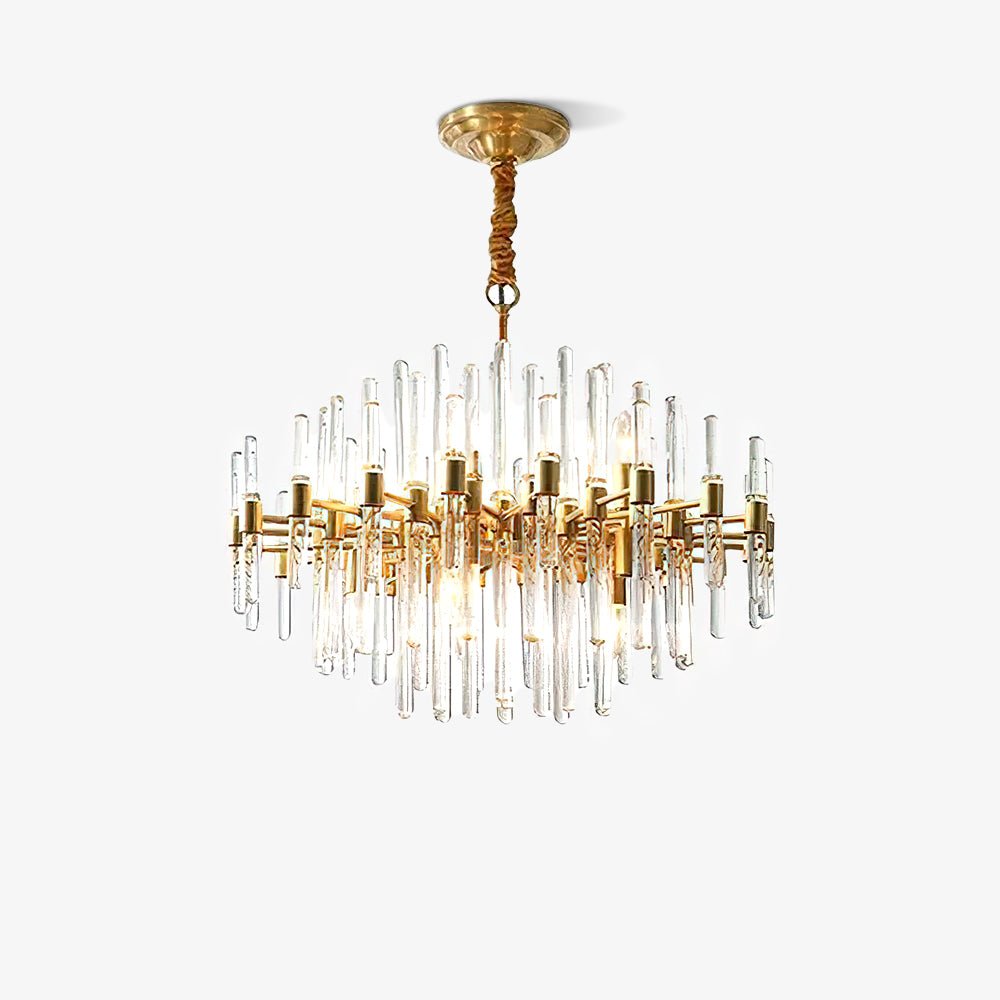 Vintage Antique Brass Chandelier - Blowlighting