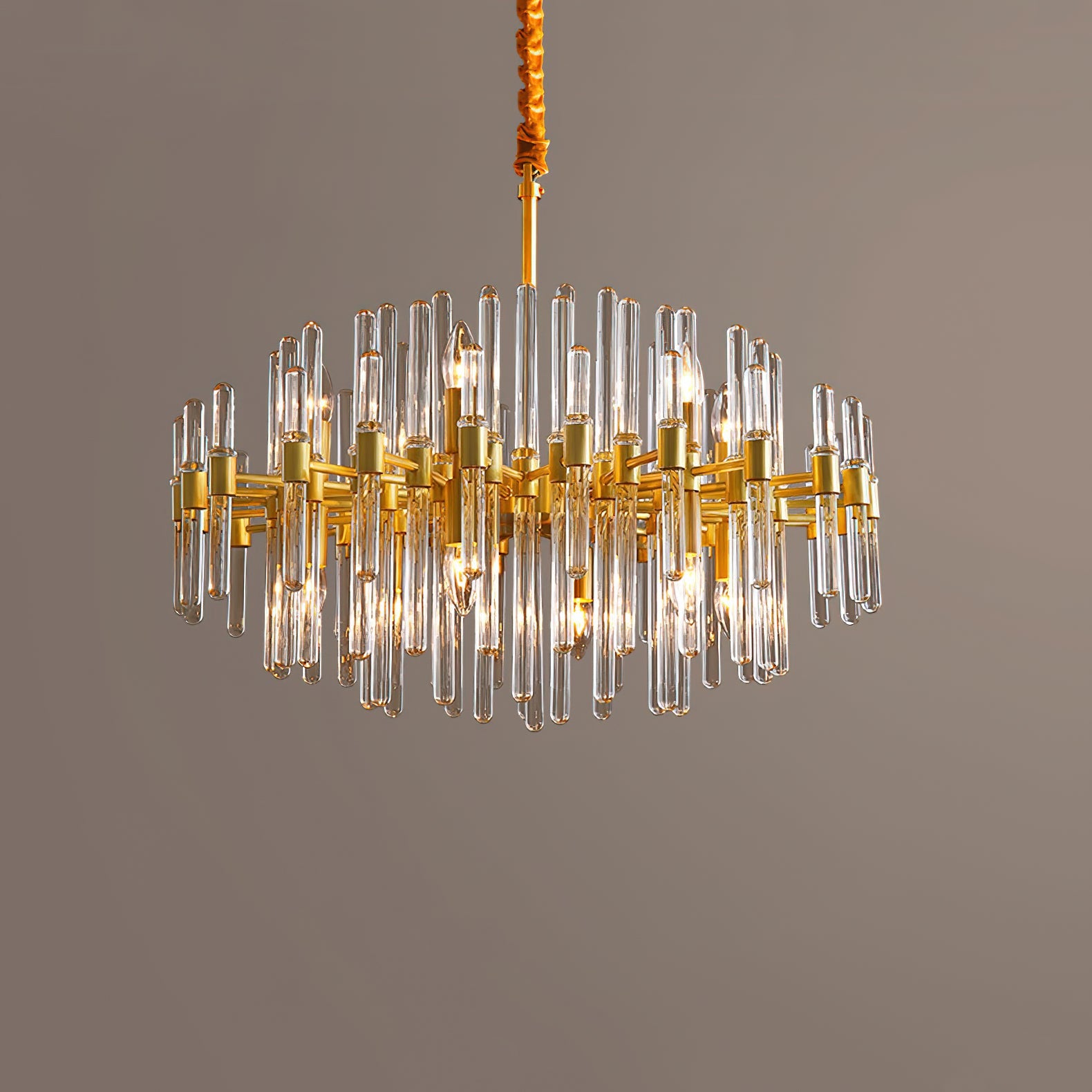 Vintage Antique Brass Chandelier - Blowlighting
