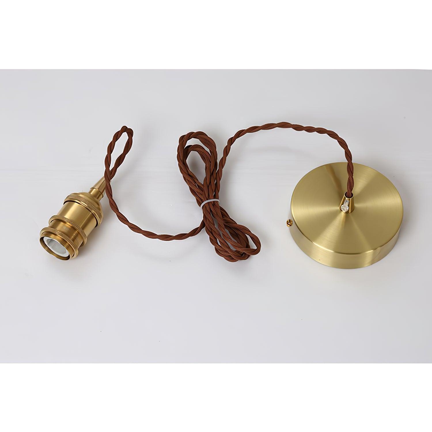Vintage Brown Glass Pendant Light - Blowlighting