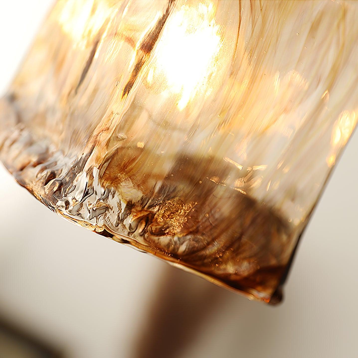Vintage Brown Glass Pendant Light - Blowlighting