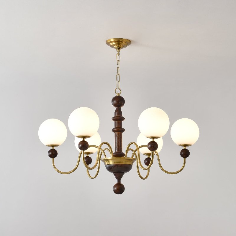 Aurora Chandelier Vintage Curved Sphere - Blowlighting