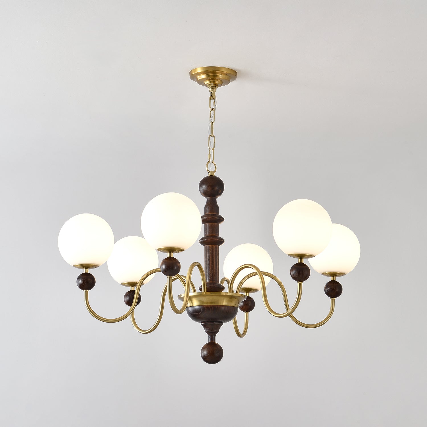 Aurora Chandelier Vintage Curved Sphere - Blowlighting