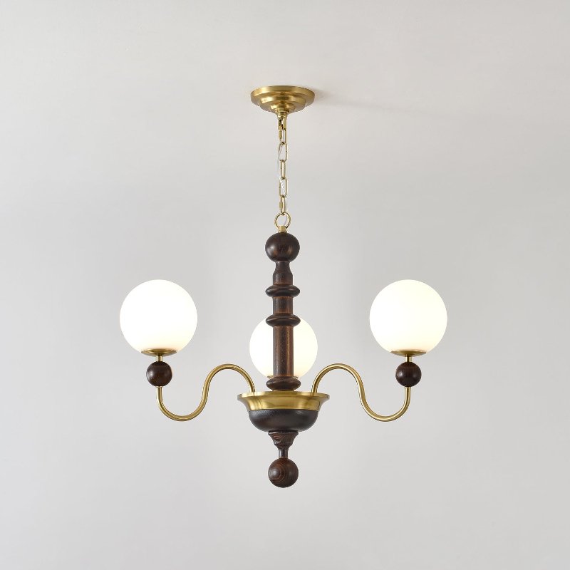 Aurora Chandelier Vintage Curved Sphere - Blowlighting