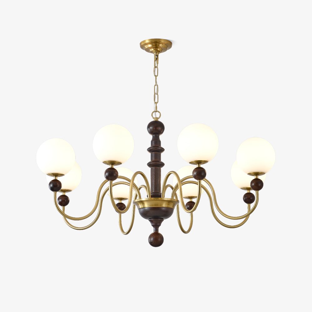 Aurora Chandelier Vintage Curved Sphere - Blowlighting