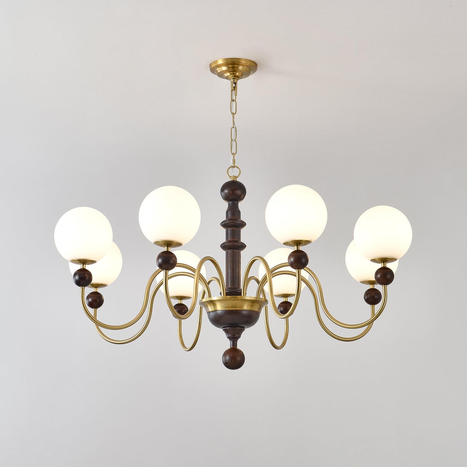 Aurora Chandelier Vintage Curved Sphere - Blowlighting