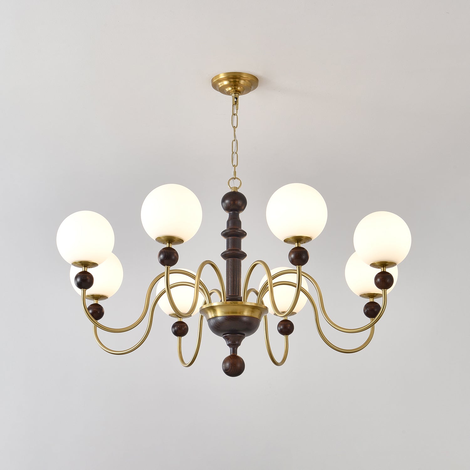 Aurora Chandelier Vintage Curved Sphere - Blowlighting