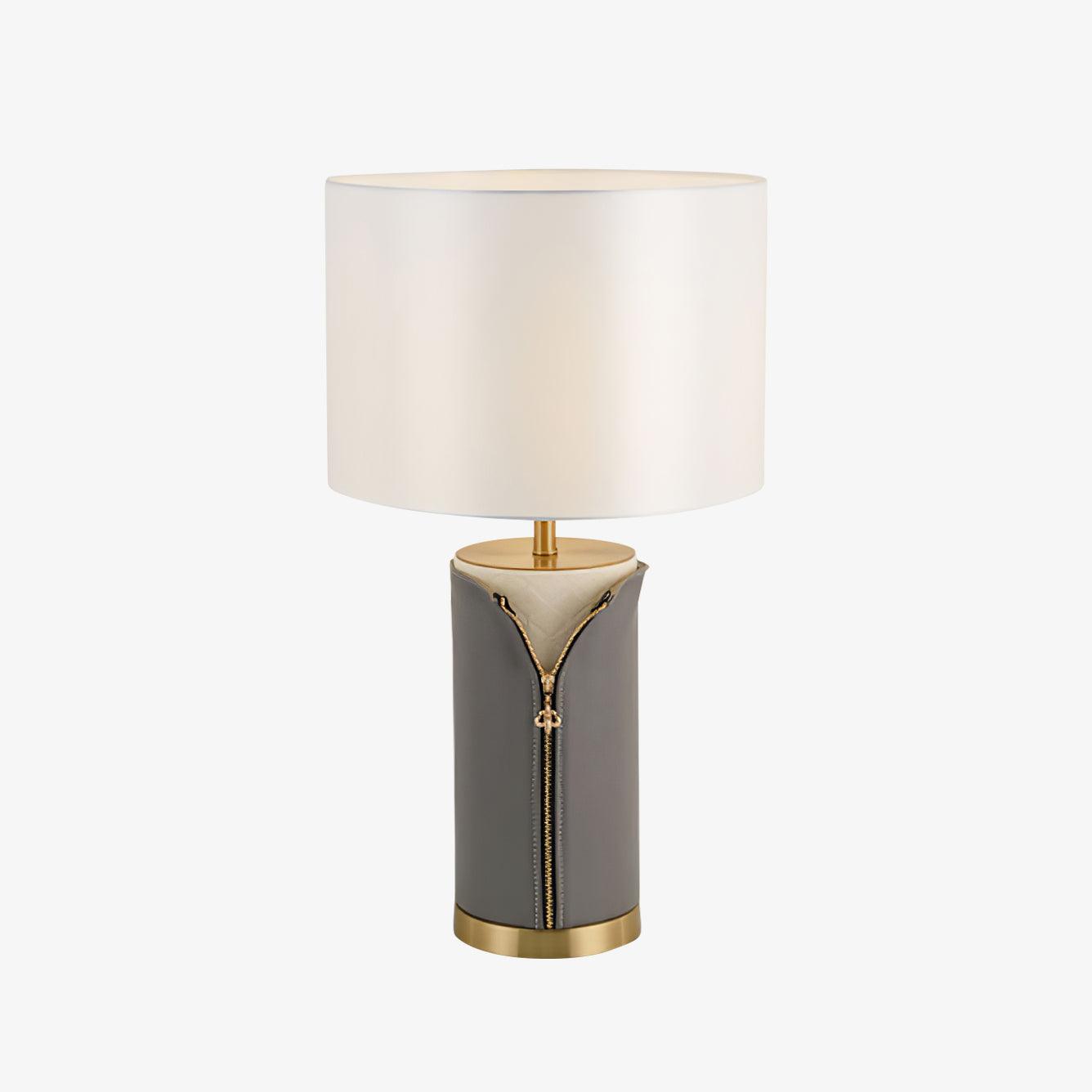 Vintage Leather Table Lamp - Blowlighting
